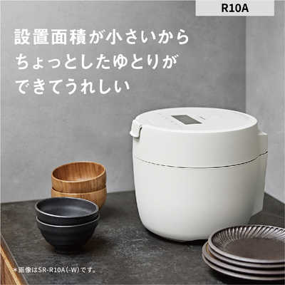 パナソニック Panasonic 炊飯器 5合 圧力IH ホワイト SR-R10A-W の通販