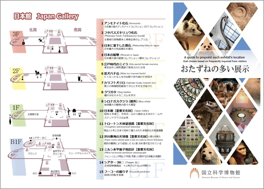 館内ガイド | 国立科学博物館 National Museum of Nature and Science