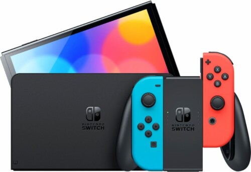 Nintendo Switch™ OLED Model - Neon Blue/Neon Red, 1 ct - Fry's