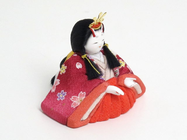 ちりめんうさぎ木目込み人形十五人雛開き屏風三段収納飾りの通販～選ば