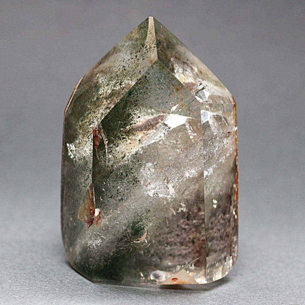 珍品！]クォーツインクォーツガーデンクォーツポリッシュポイント/庭園