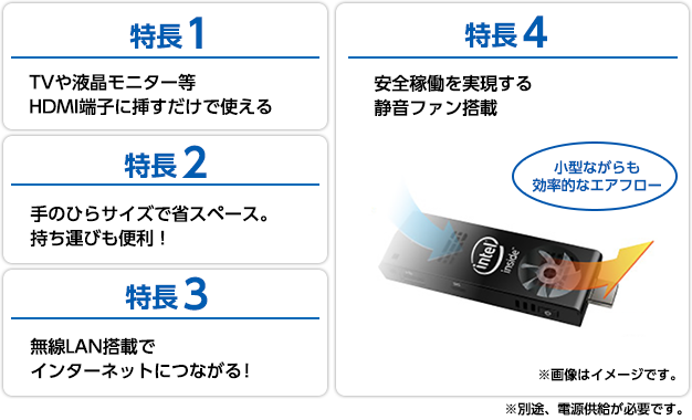 スティック型PC「インテル® Compute Stick」特集 | アイ・オー・データ