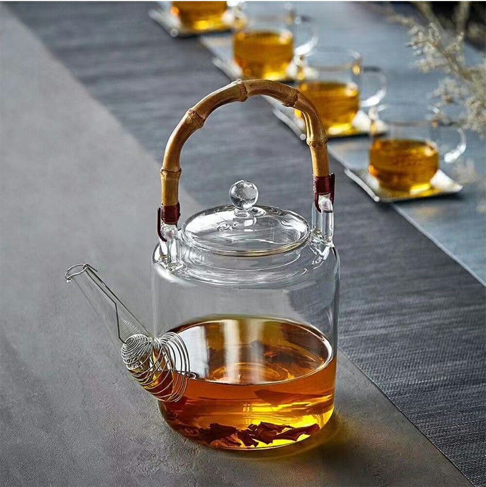 IwaiLoft【直火可・1300ml】新作 耐熱ガラス ケトル ガラス 透明