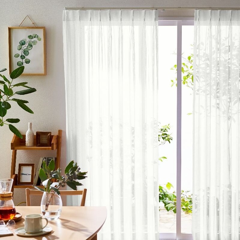 チェスター レースカーテン JE-88000 ホワイト ｜ジャストカーテン