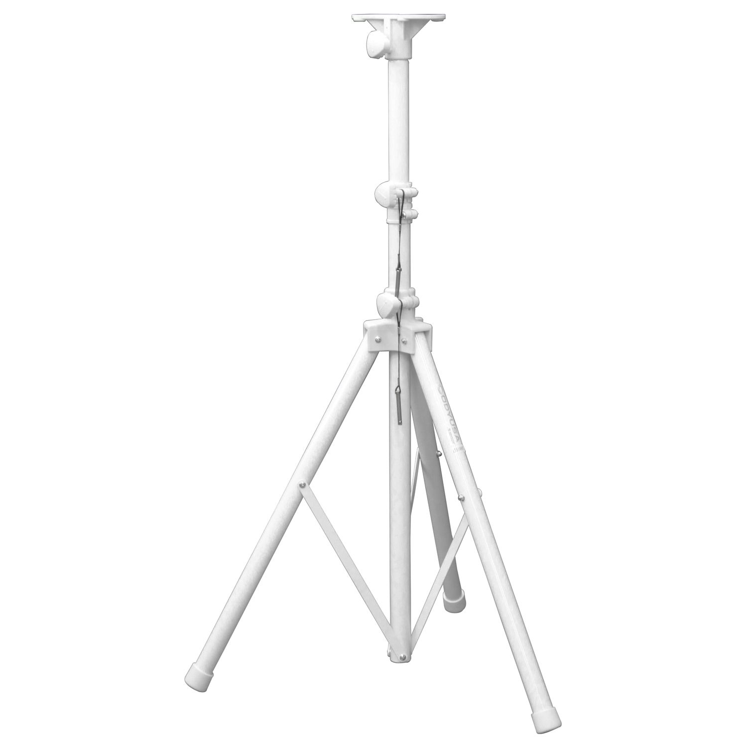 6' Tall White Speaker Tripod Stand - Odyssey Cases