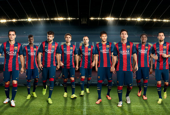 バルセロナ 2014－2015 Barcelona Home NIKE O.K.A フットボール