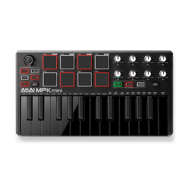 税込1万円以内の便利な定番MIDIコンMPK MINI MK2！400台限定のブラック