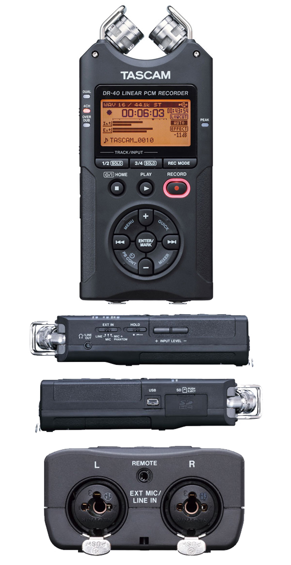 TASCAM/ポータブルレコーダー/DR-40 VERSION2 -DJ機材アナログレコード