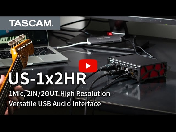 TASCAMの高品質オーディオインターフェイスUS-1x2HRをご紹介いたします！