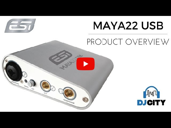 ESIの高品質オーディオインターフェイスMAYA22 USBをご紹介いたします。