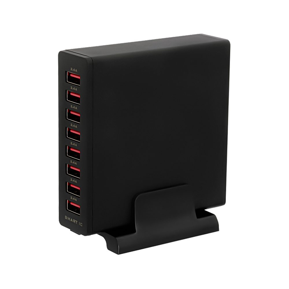 専用スタンド付属 かしこく急速充電 8台同時充電対応 USB Type-A×8