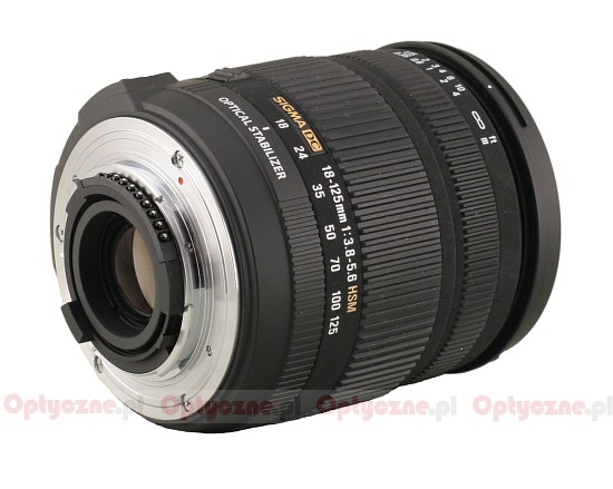 Sigma 18-125 mm f/3.8-5.6 DC OS HSM review - Build quality and