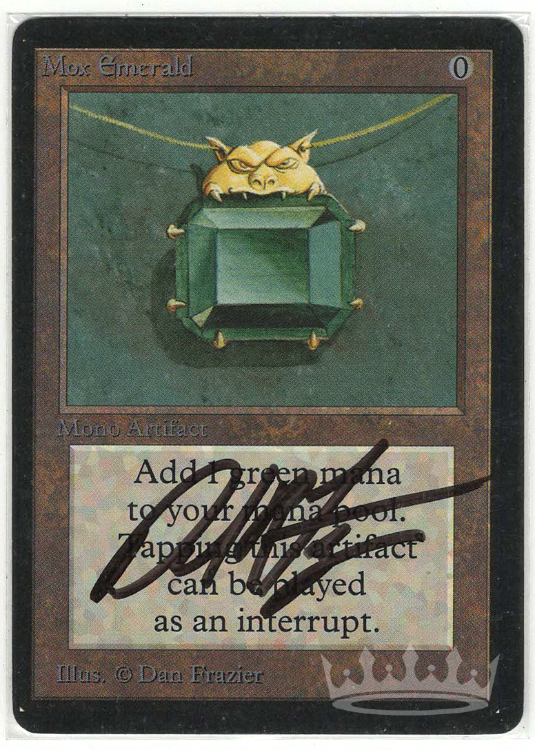 Mox Emerald (Collector's Edition Beta Cut, Signed by Artist Dan