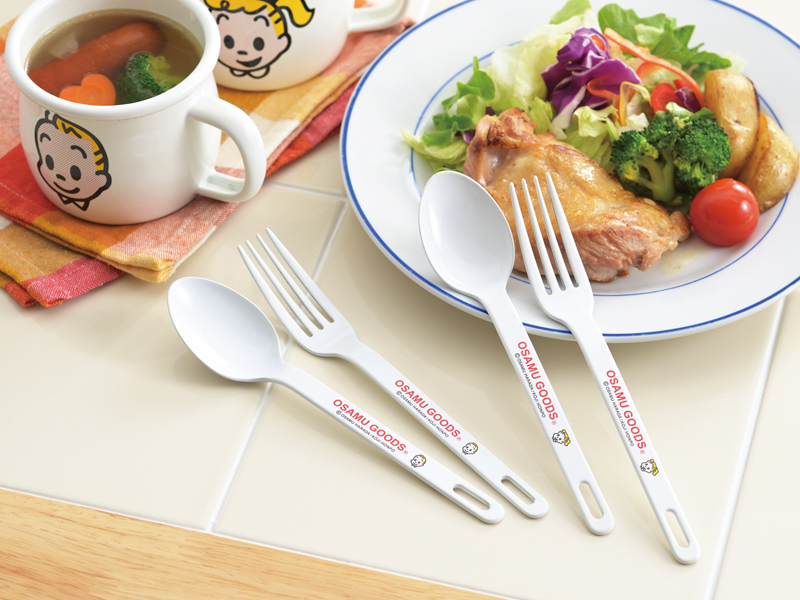 オサムグッズ フェイス ホーローデザートフォーク(ジャック) | 株式