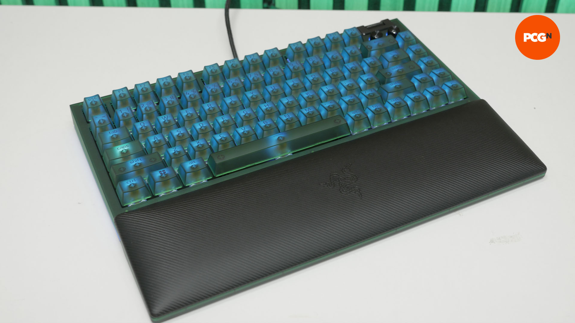 I tried the translucent Razer Phantom Green Collection, and it's