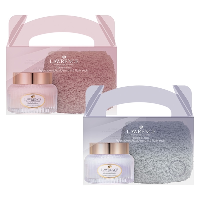 LAWRENCE ロウレンス ナイトモイスチャライザー＆ルームソックスセット