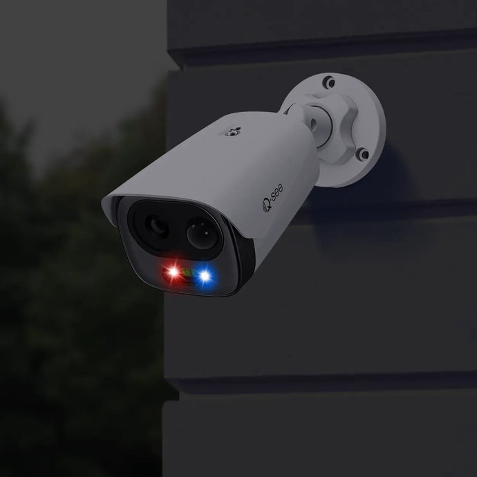 Qsee 5MP 2TB DVR Siren Security Camera System with Active Deterrence Q