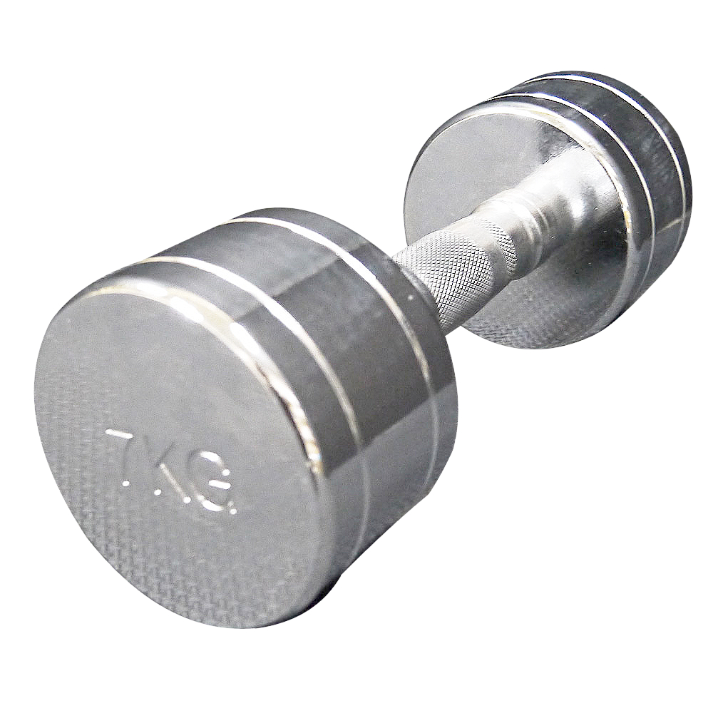 固定式クロームダンベル | ダンベル 筋トレ クローム メタリック 三頭