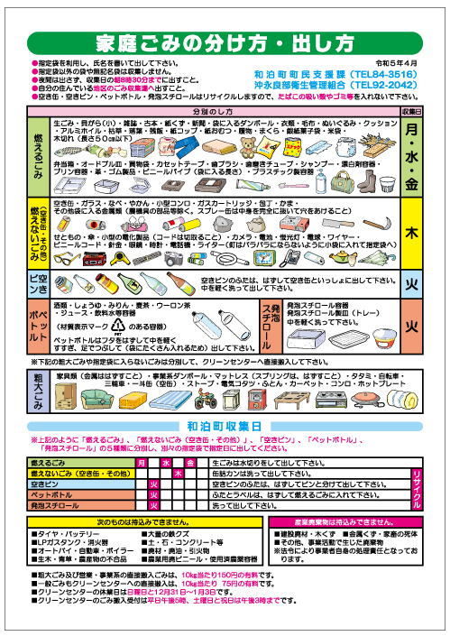 和泊町／生活衛生（ゴミについて）