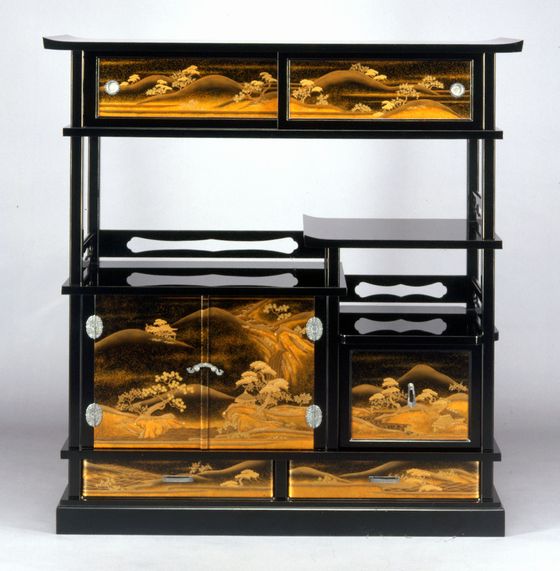 輪島塗 飾り棚・山水蒔絵 8,580,000円（税込） | 輪島塗の塗師屋 輪島