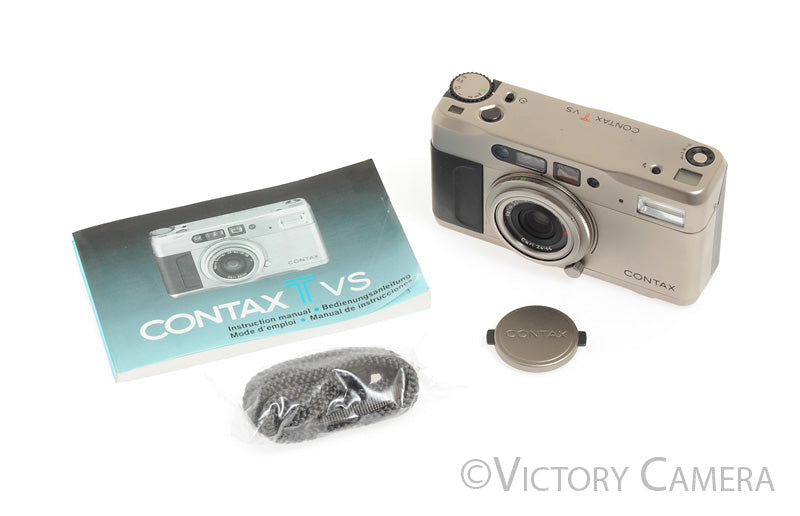 Contax TVS T VS Titanium Camera w/ Vario Sonnar 28-56mm T* Lens [EXC+]