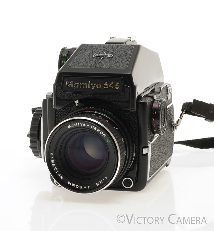 Mamiya m645 1000s 645 Camera w/ w/ Metered Prism & 80mm f2.8 Lens -New