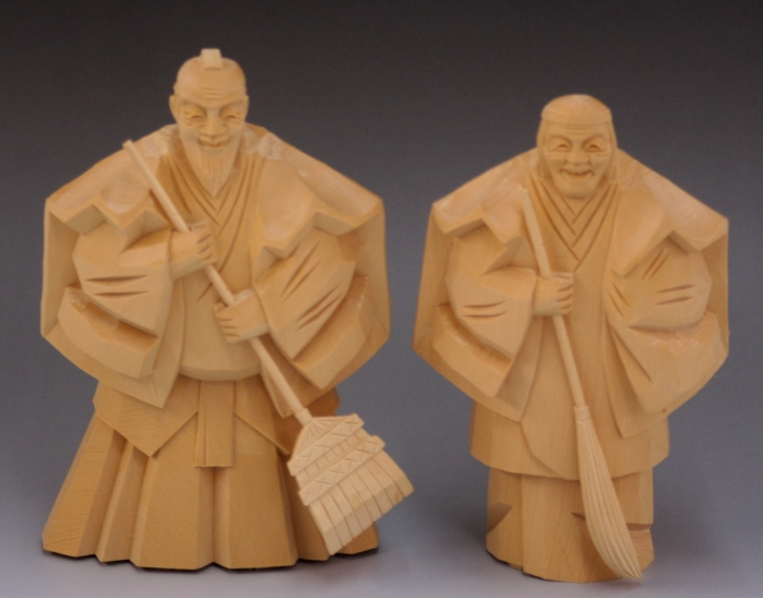 高砂人形(檜・桧・ひのき・ヒノキ)【結納ドットコム】