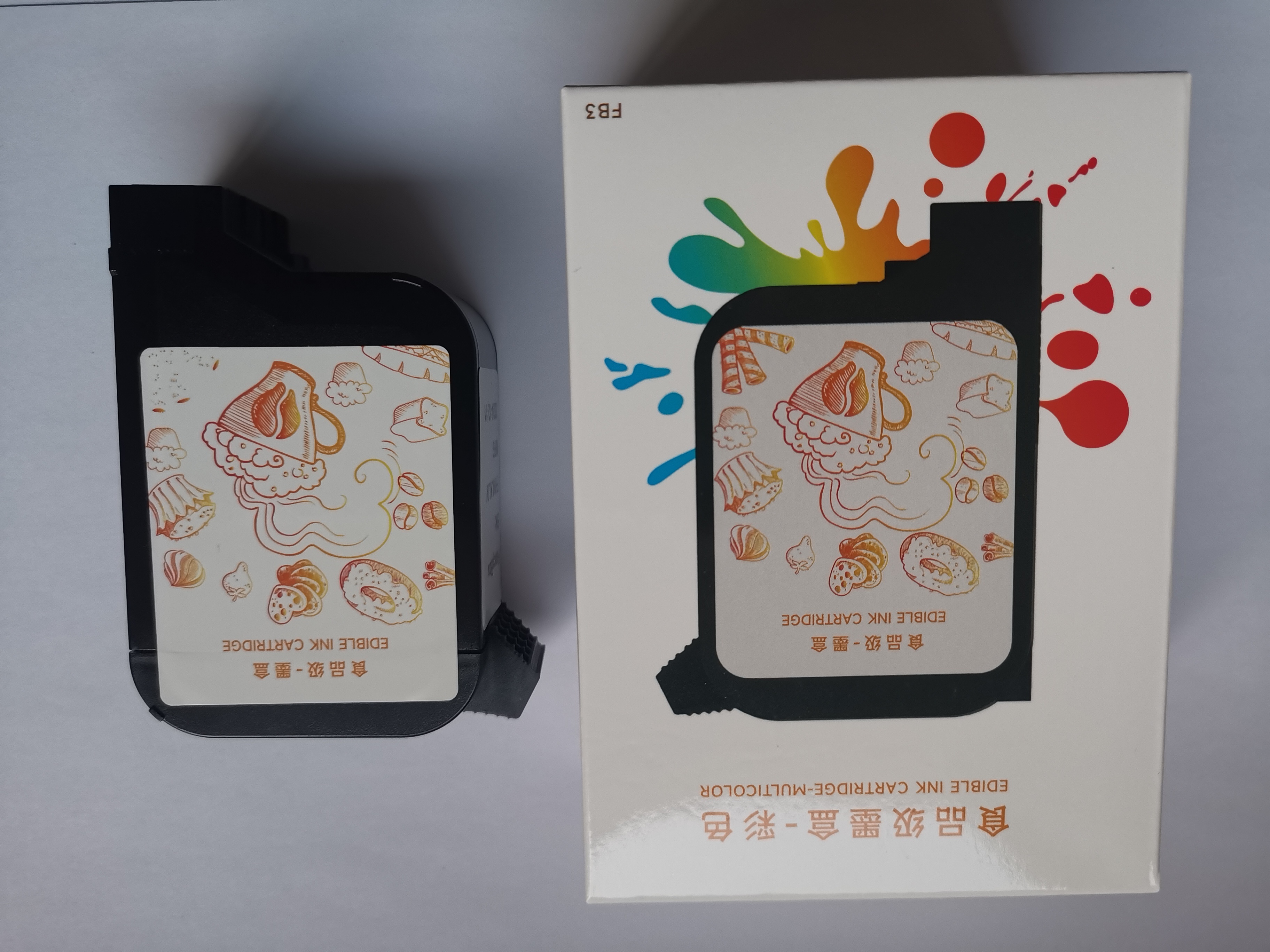 Evebotオリジナル工場コーヒープリンタカラーインクカートリッジeb-fc