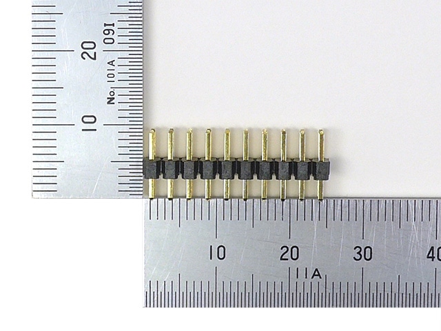 ロープロファイルピンヘッダー (低オス) 2×10 (20P) 9.54mm: ケーブル