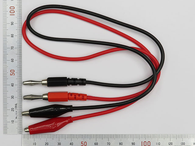 バナナプラグ付コード(バナナプラグ⇔みの虫クリップ): 計測器