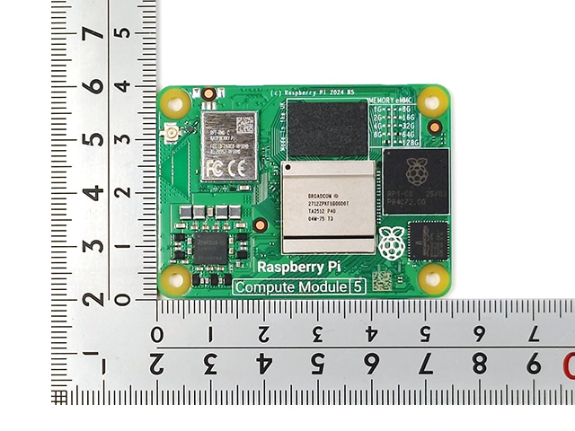 Raspberry Pi Compute Module 5 (RAM:16GB eMMC:64GB 無線機能搭載