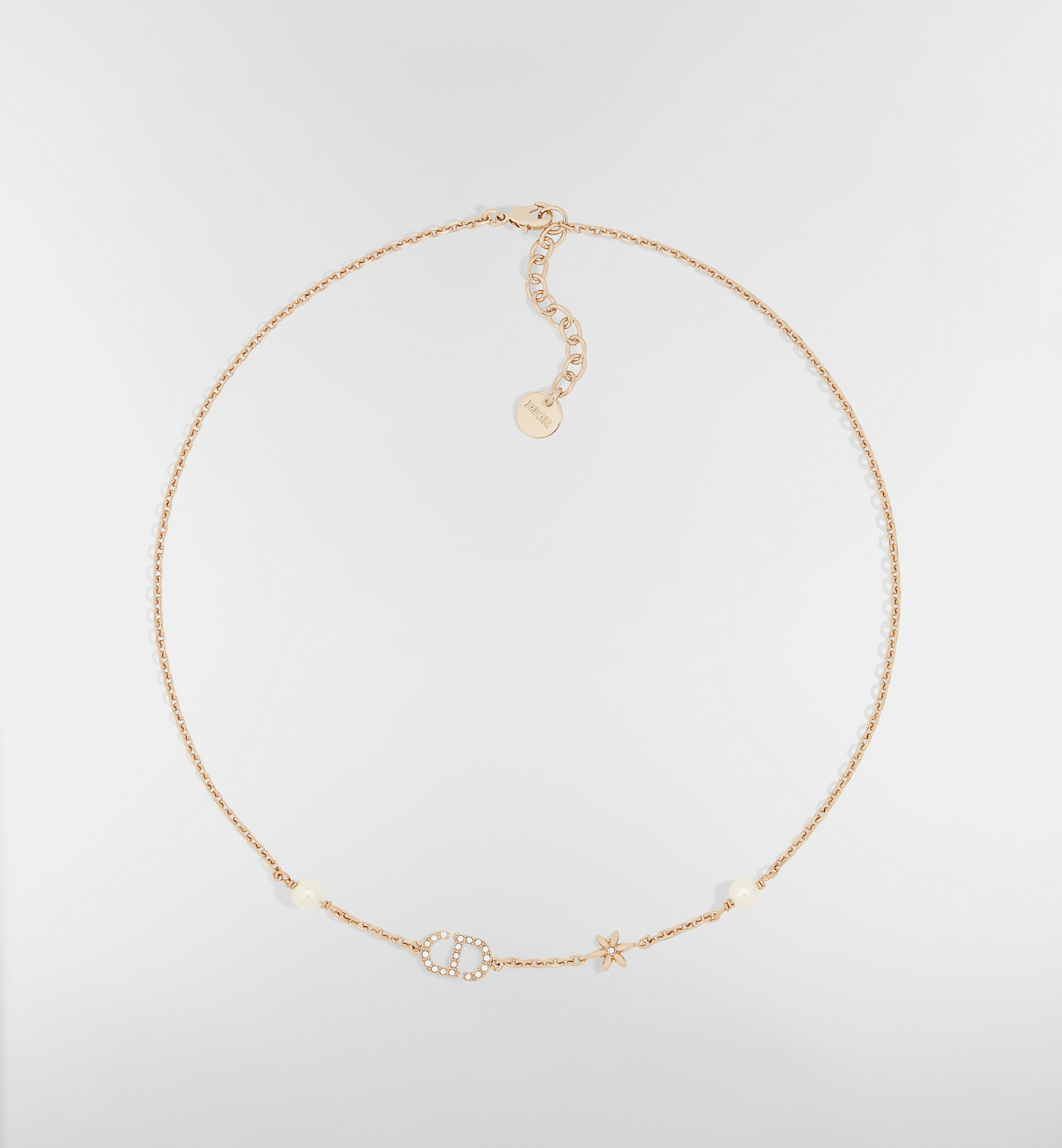 DIOR | Petit CD Daisy ネックレス メタル・レジンパール・クリスタル