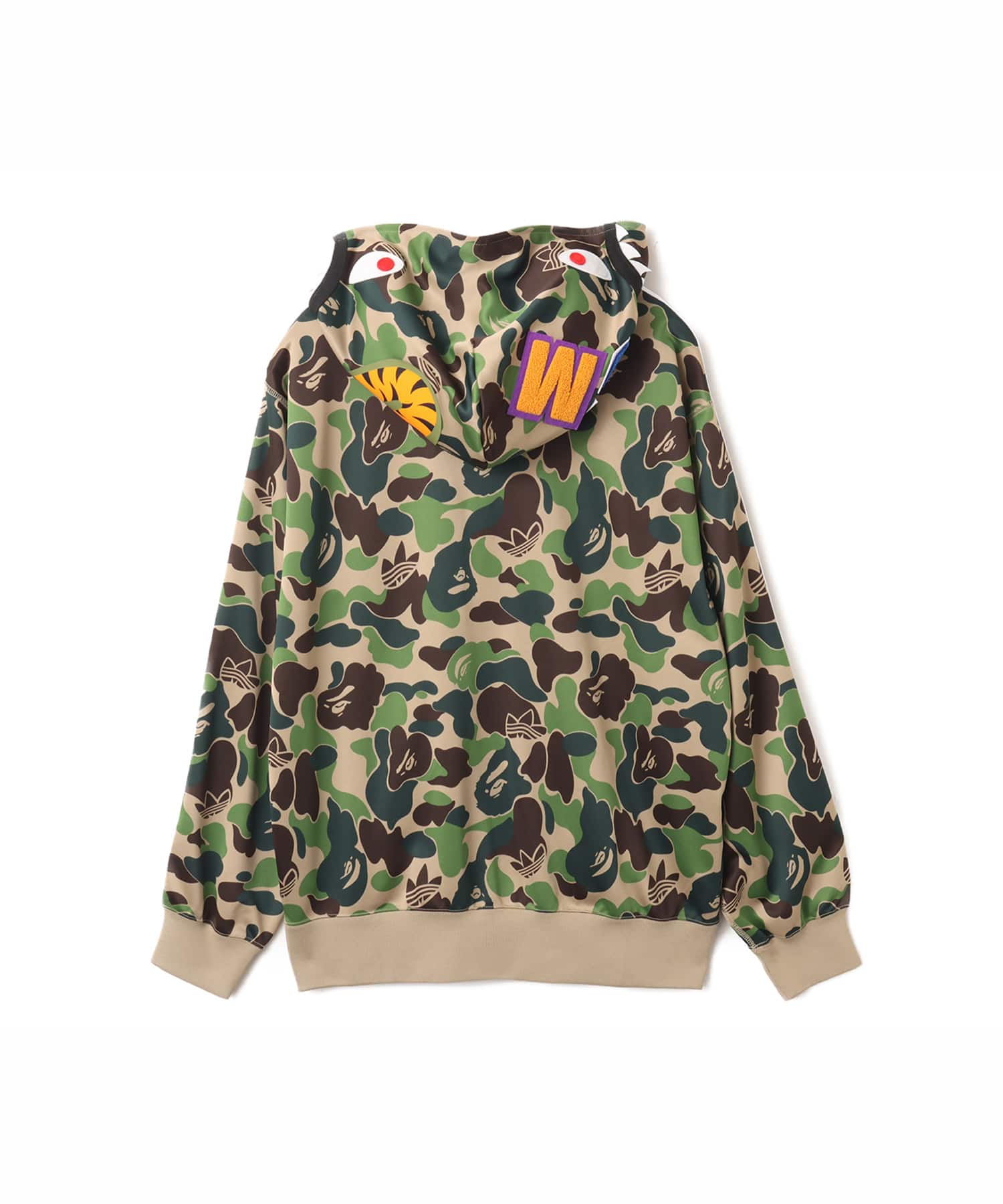 adidas SHARK TRACK HOODIE BAPE クルーグリーン（アディダス シャーク