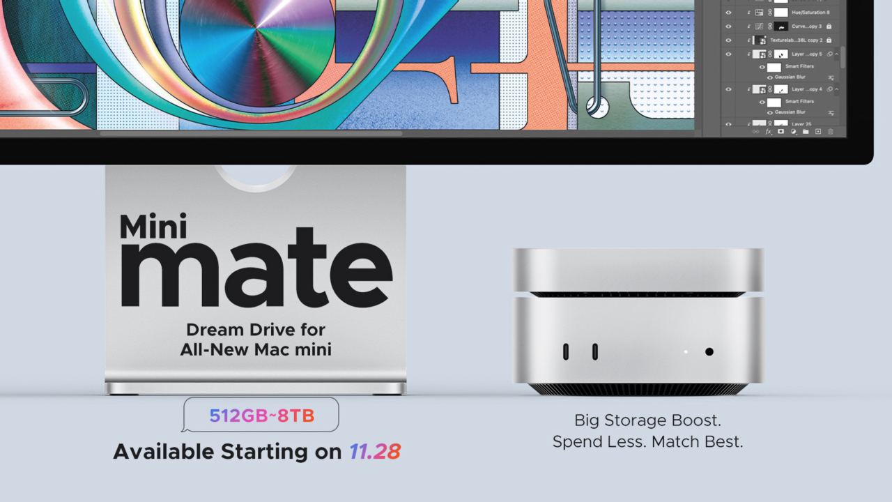 ORICO、Apple M4チップ搭載のMac mini (2024)と同じフットプリントで