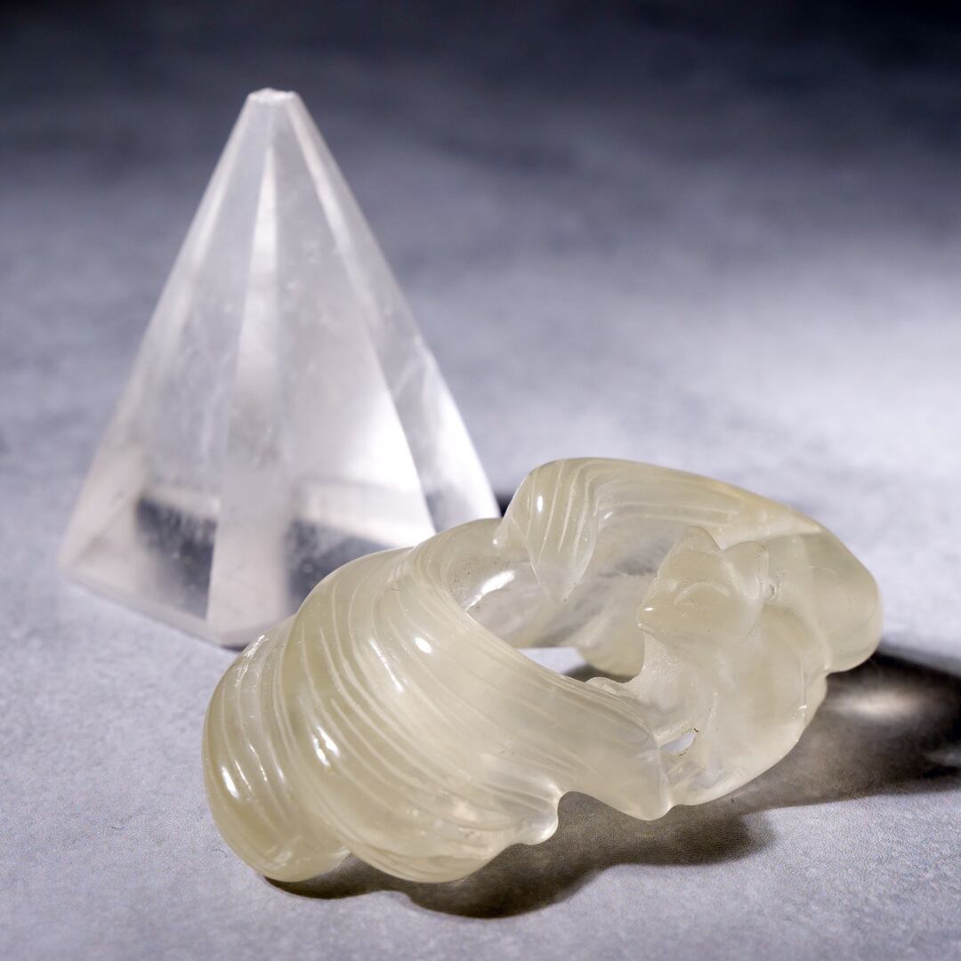 シトリン / 水晶 クリアクォーツ 【九尾狐】/ 彫刻 | ariife.公式