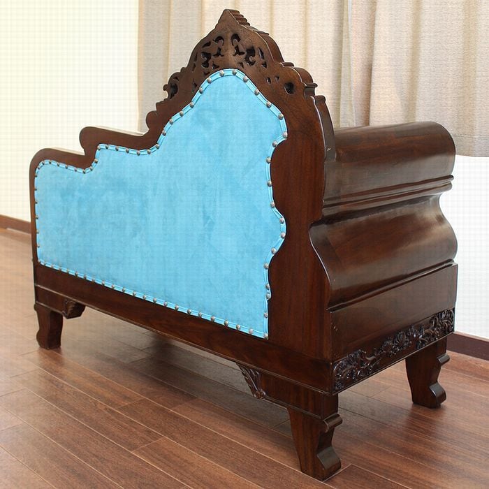 チーク家具 ソファ クラシックスタイル 2人掛けソファ ソファー