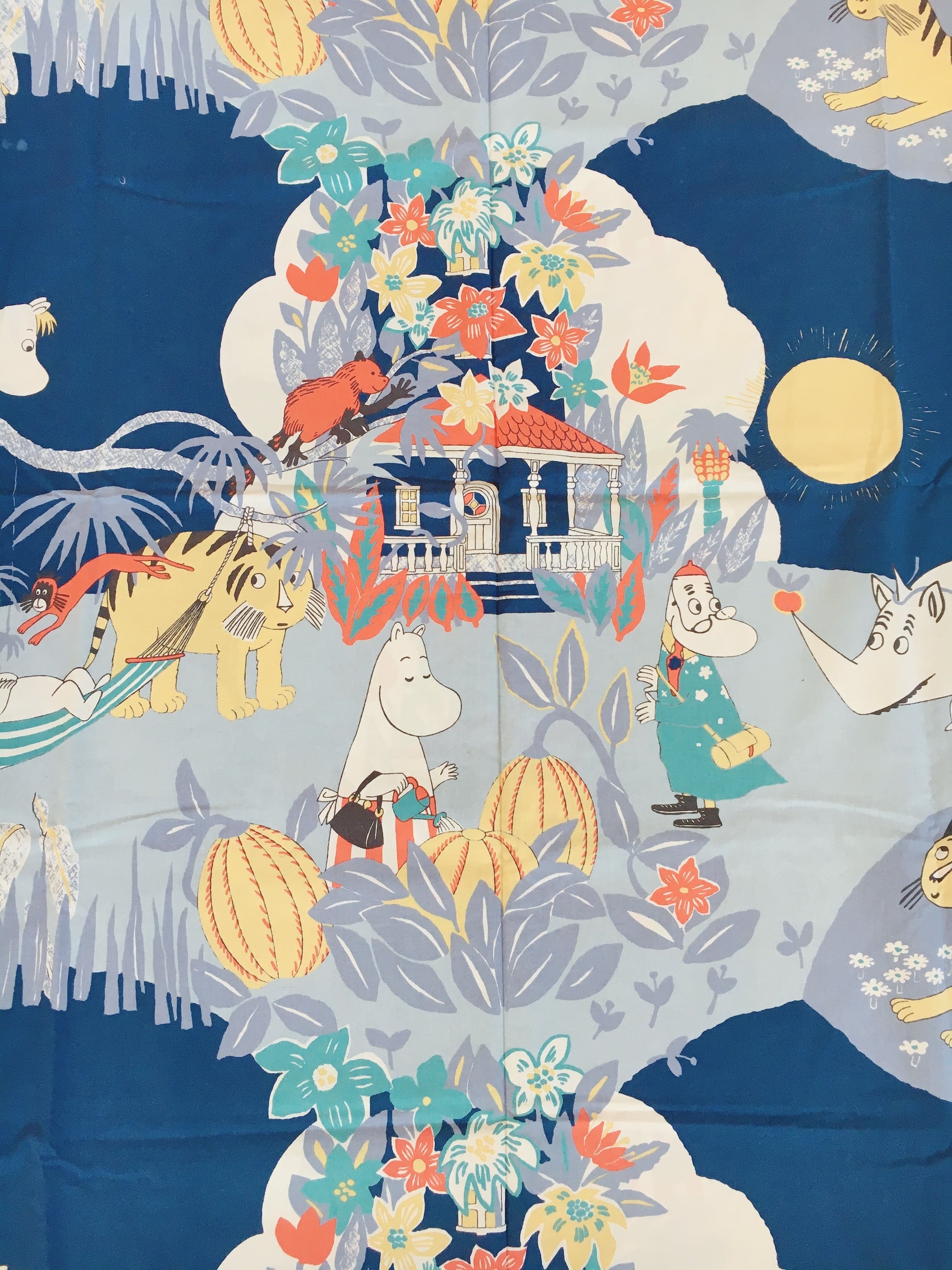 希少】Finlayson ムーミン 布団カバー *ジャングル* ビンテージ生地