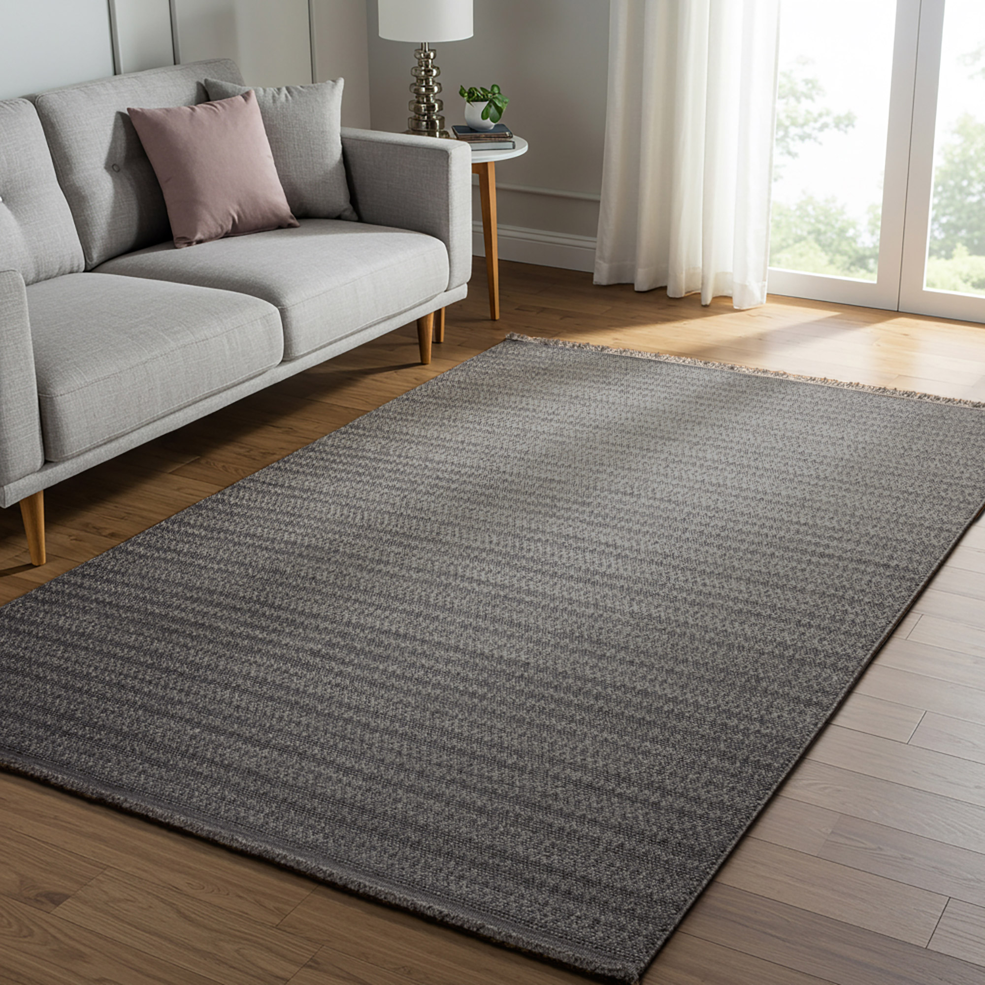 Serenity Area Rug Collection, Yura Charcoal | Costco