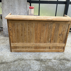 受注制作☆受付カウンターテーブル レジカウンター ホワイトシャビー