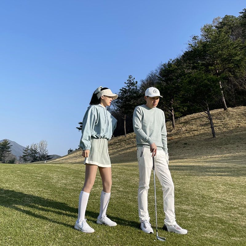 □韓国□ ゴルフウェア ニットワンピ ワンピース 全4色 (ワンピース