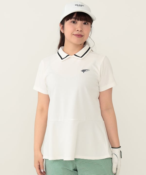 BEAMS GOLF（ビームス ゴルフ）PURPLE LABEL / ペプラム ポロシャツ