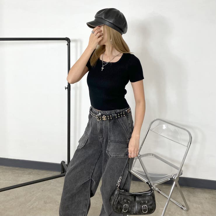 Wスタッズベルト[品番：NHGW0005606]｜non-hedge （ノンヘッジ）の