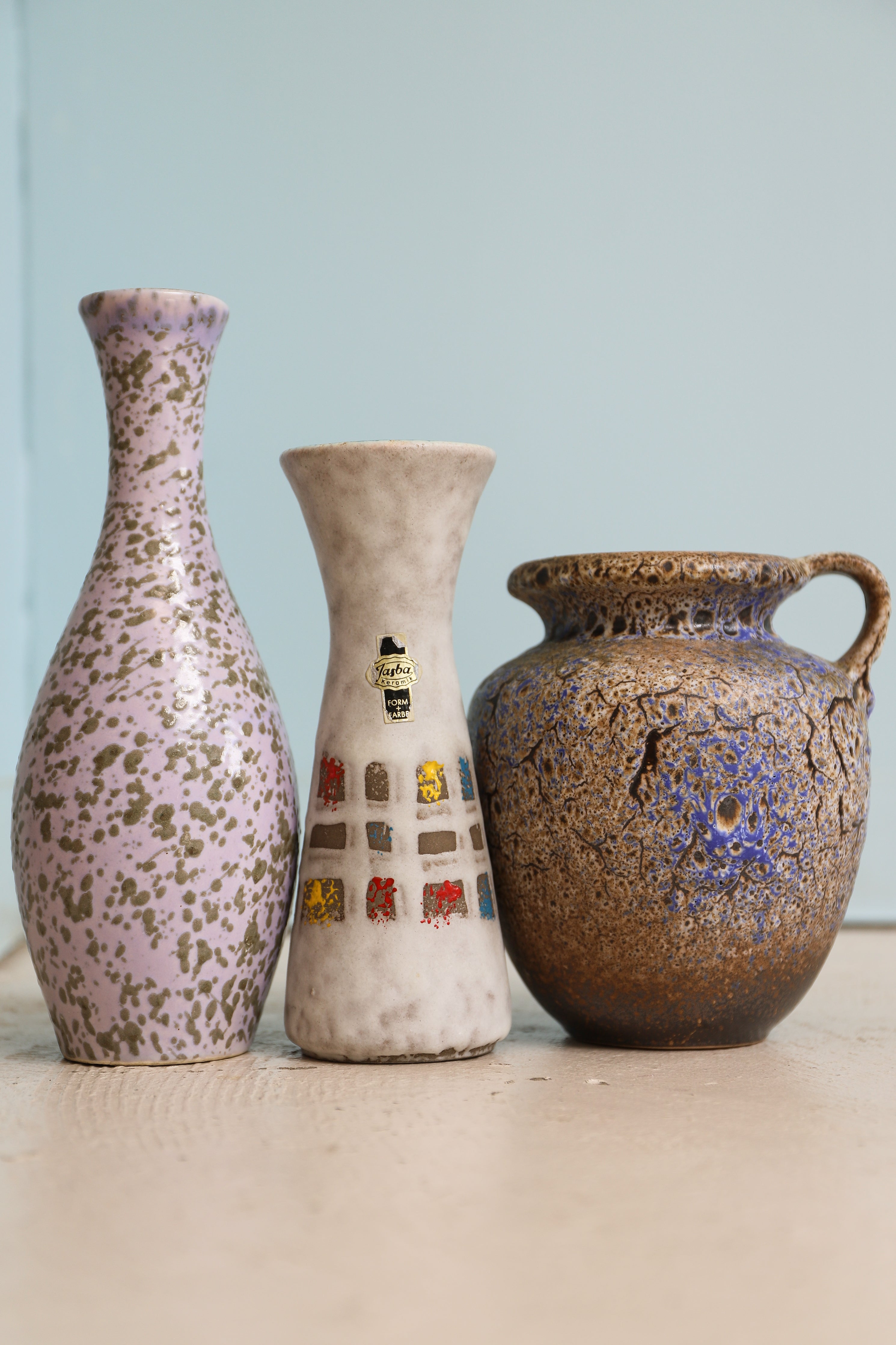 ドイツヴィンテージ フラワーベース ファットラヴァ 花器 ミッド