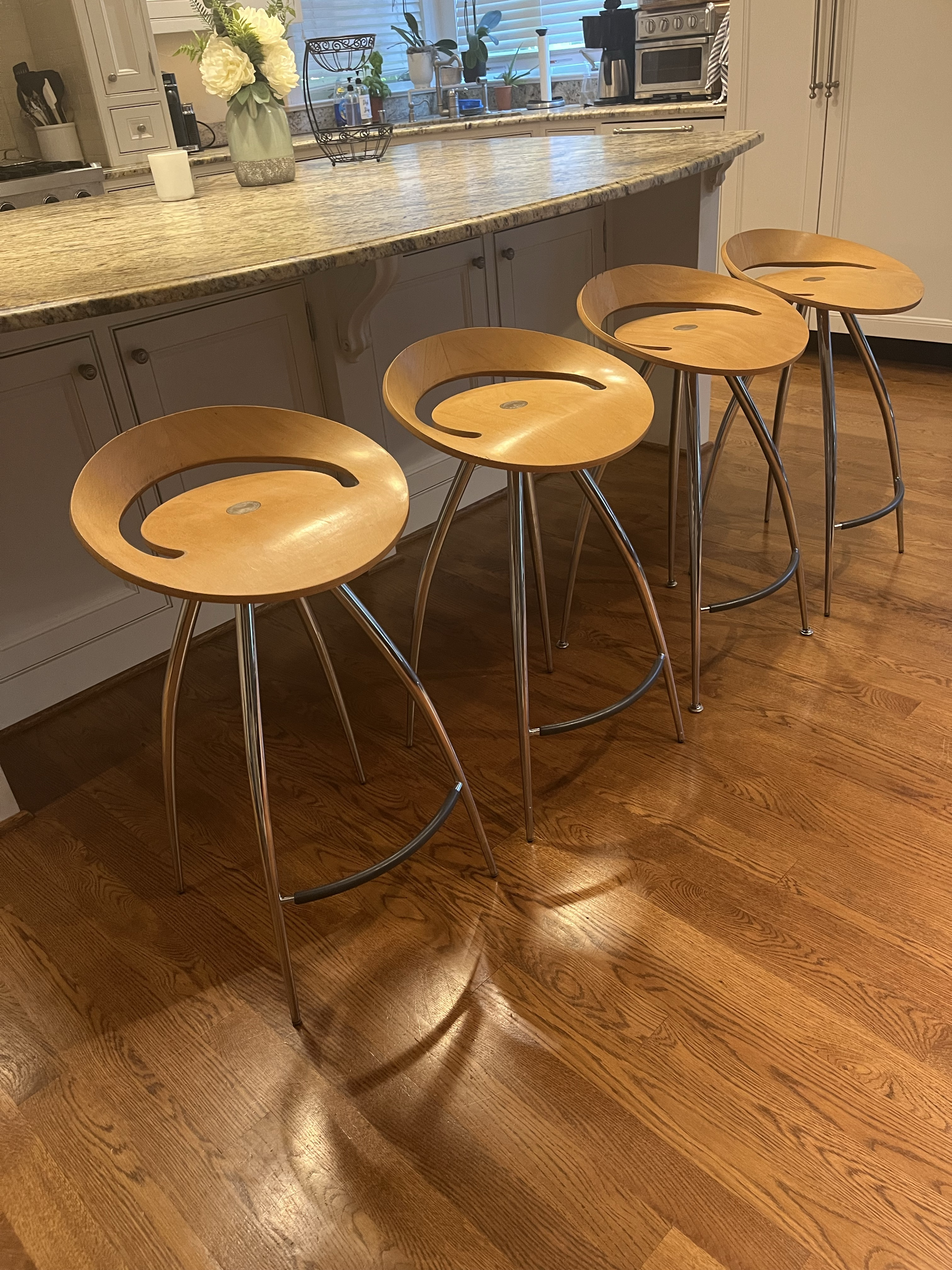 Counter Bar Stools Magis Lyra Italy Vintage | Chairish