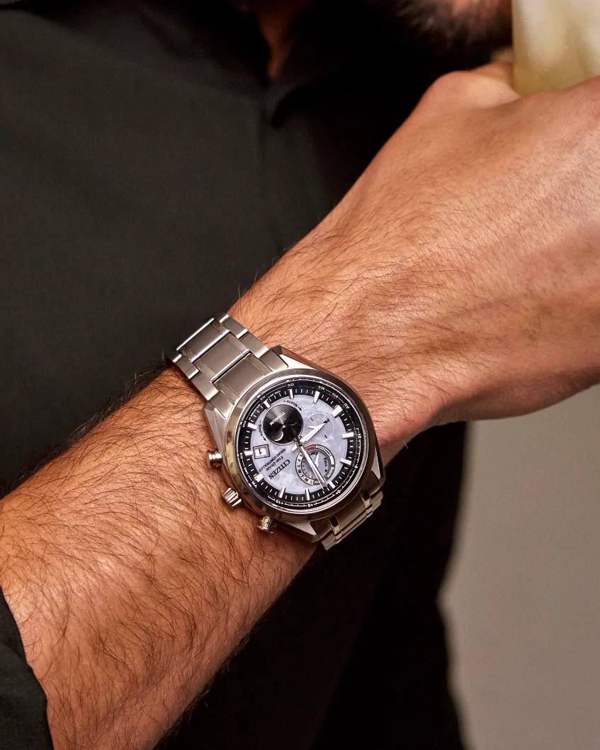 Tsuki-yomi A-T Gray Dial Super Titanium Bracelet BY1010-57H | CITIZEN