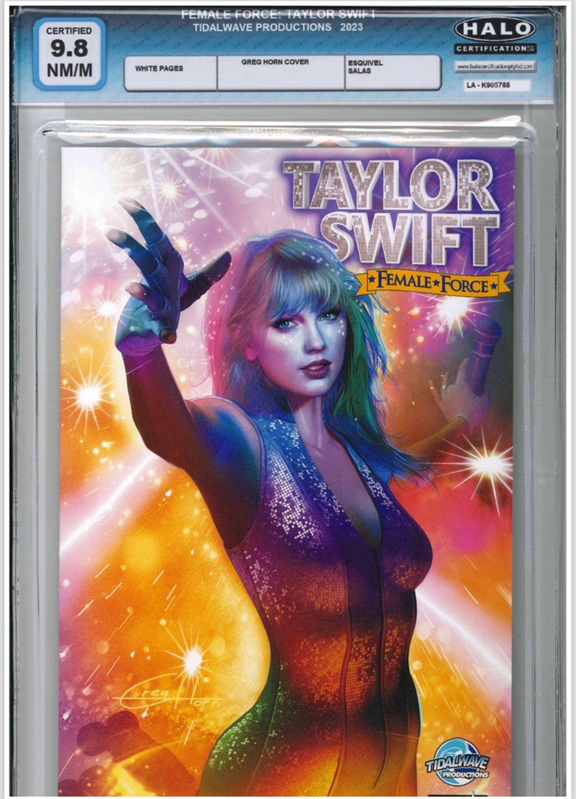 Female Force: Taylor Swift Greg Horn excl cover - Comic Book Cafe