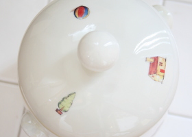 マニー プチメゾン 陶器 サニタリーポット － フレンチカントリーの