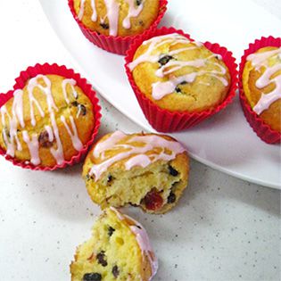 ベリーのハートマフィン | レシピ | 富澤商店
