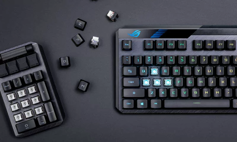 The ROG Claymore II gaming keyboard taps ROG RX Optical Mechanical