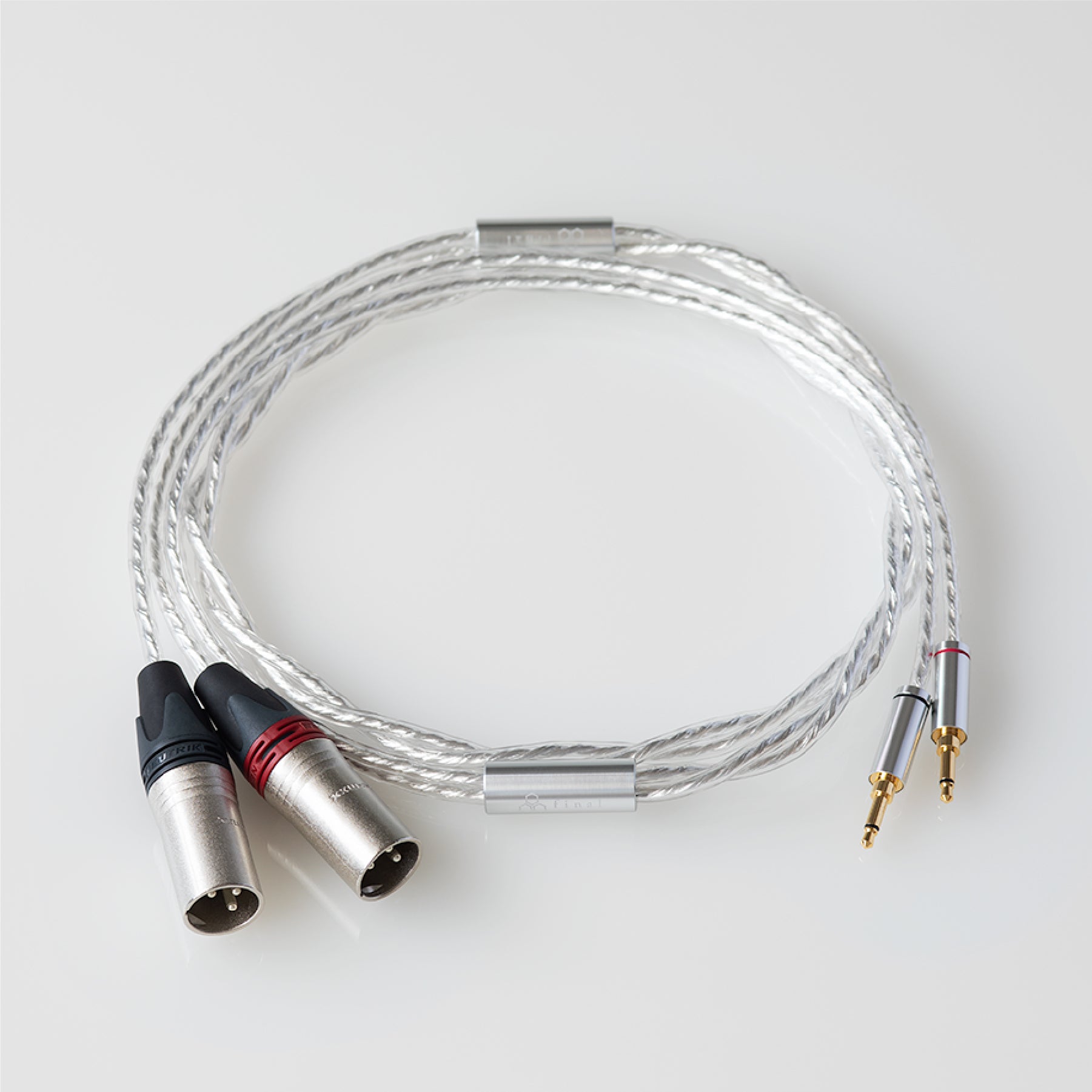 3.5mmプラグ（モノラル）採用ヘッドホン用】シルバーコートケーブル